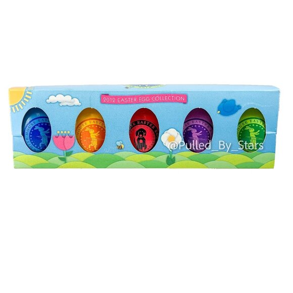 2012 Commemorative Obama White House Easter Eggs - Box Set of 5 - New in Box! - Picture 1 of 11